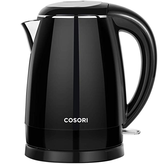 COSORI Electric Kettle, 1500W Wide Mouth, Black & Electric Kettle